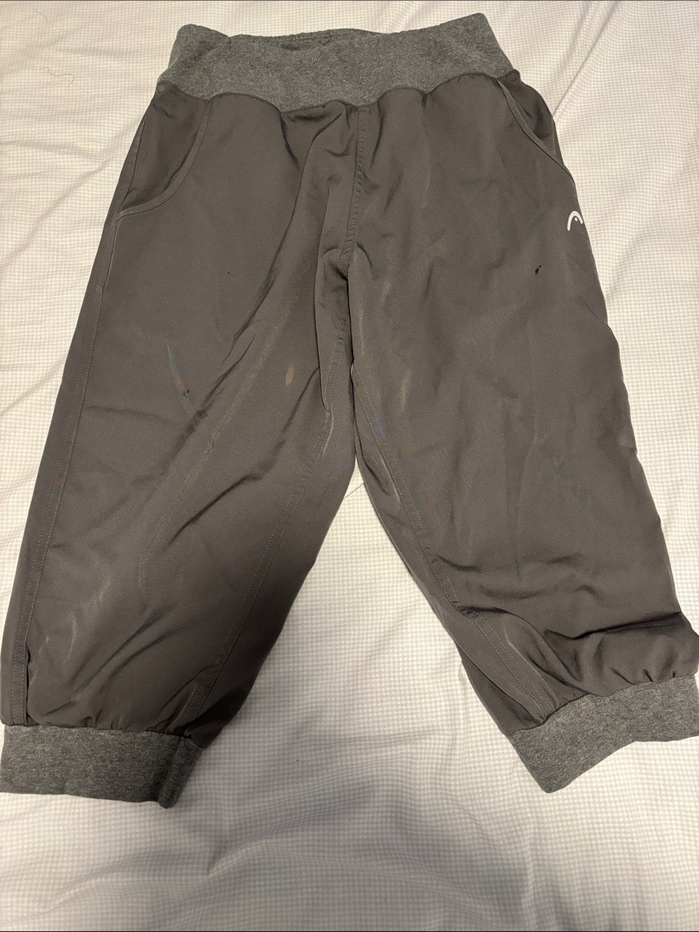 Athletic Capri Sweatpants with Elastic Cuffs